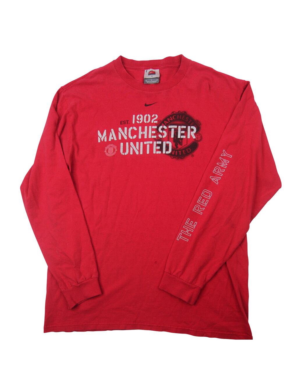 Vintage Nike Manchester United Long Sleeve Graphic T Shirt